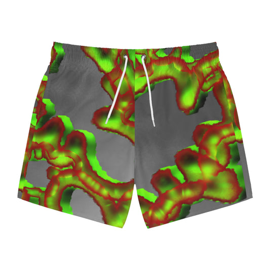 Electric Skullbomb Green Edition Short Swim Trunks