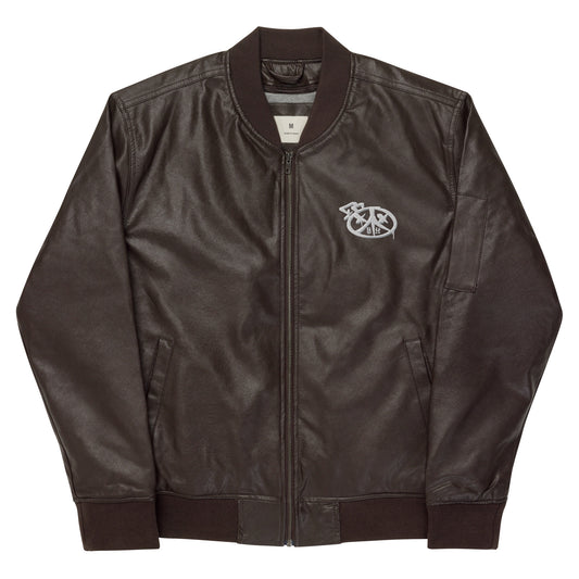 Leather Bomber Jacket